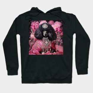 Floral Poodle Hoodie